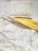 Set chăn ga gối đệm bằng vải muslin vải xô mềm mại